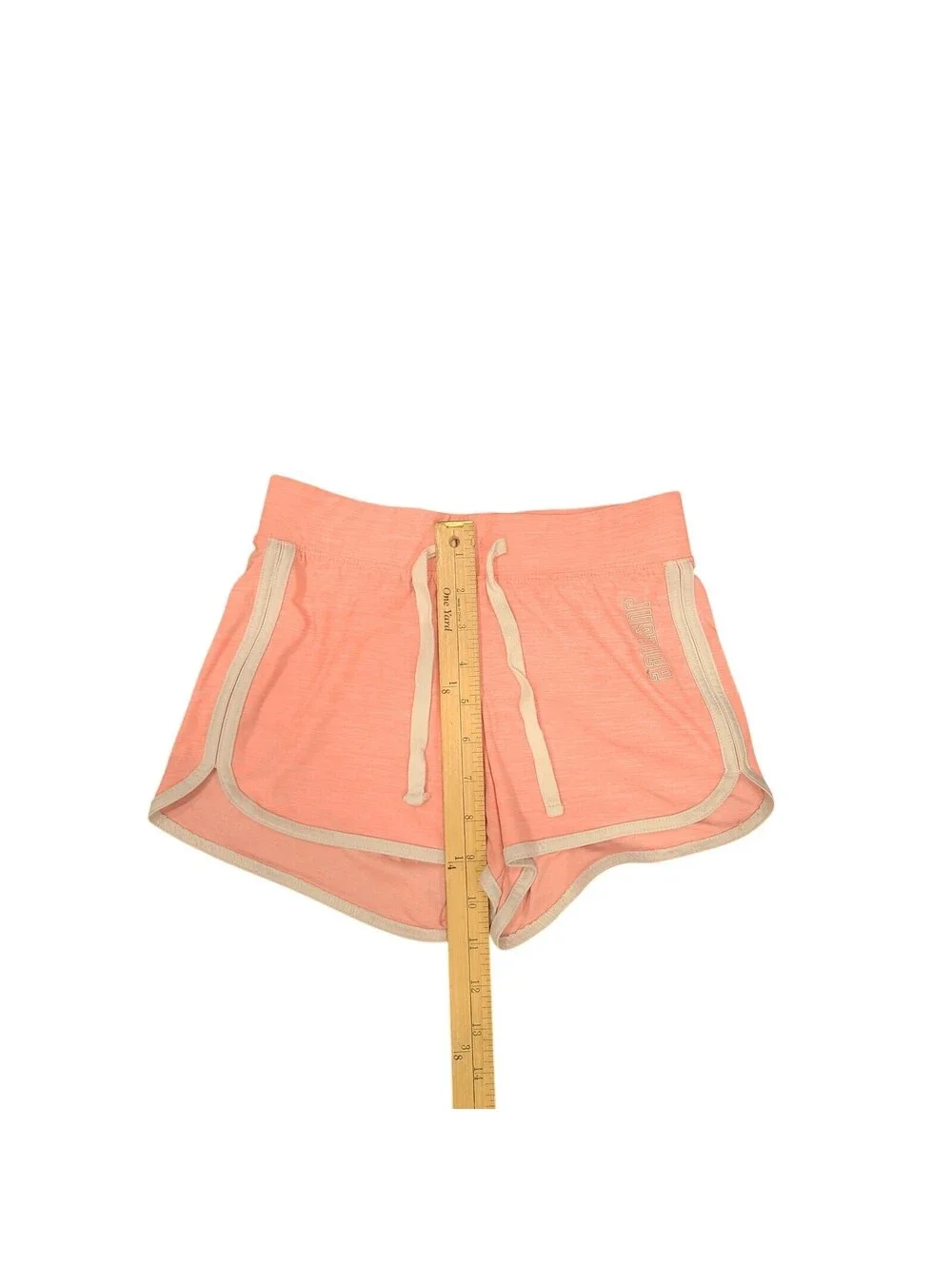 Justice girls shirts peach drawstring size 10